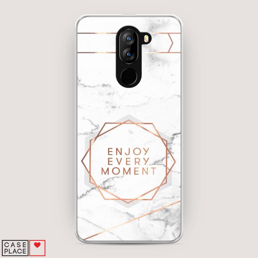 

Чехол Awog на Doogee X60L / Дуги X60L "Enjoy every moment мрамор", Разноцветный, 220550-7