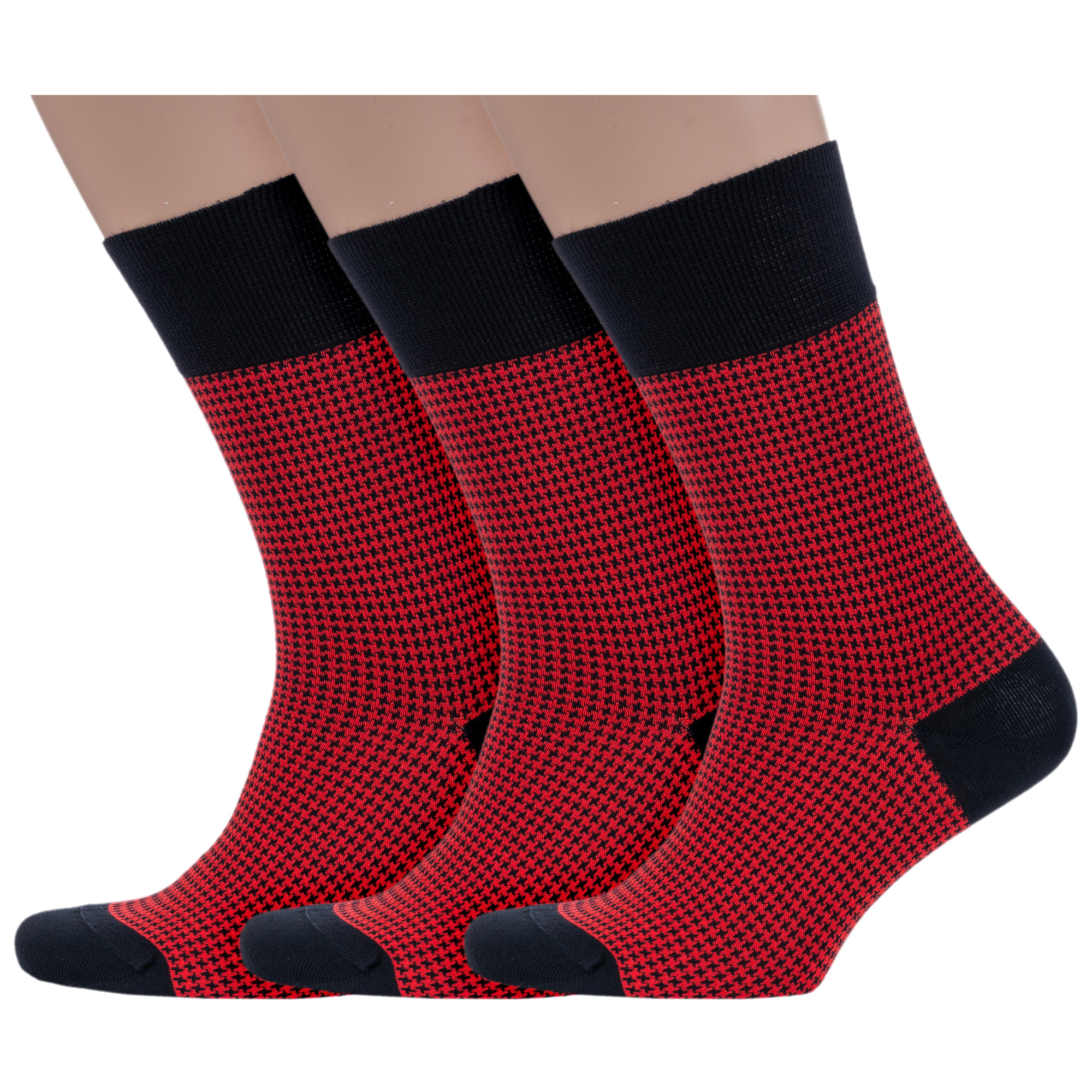Комплект носков мужских Sergio di Calze 3-17SC5 красных 29