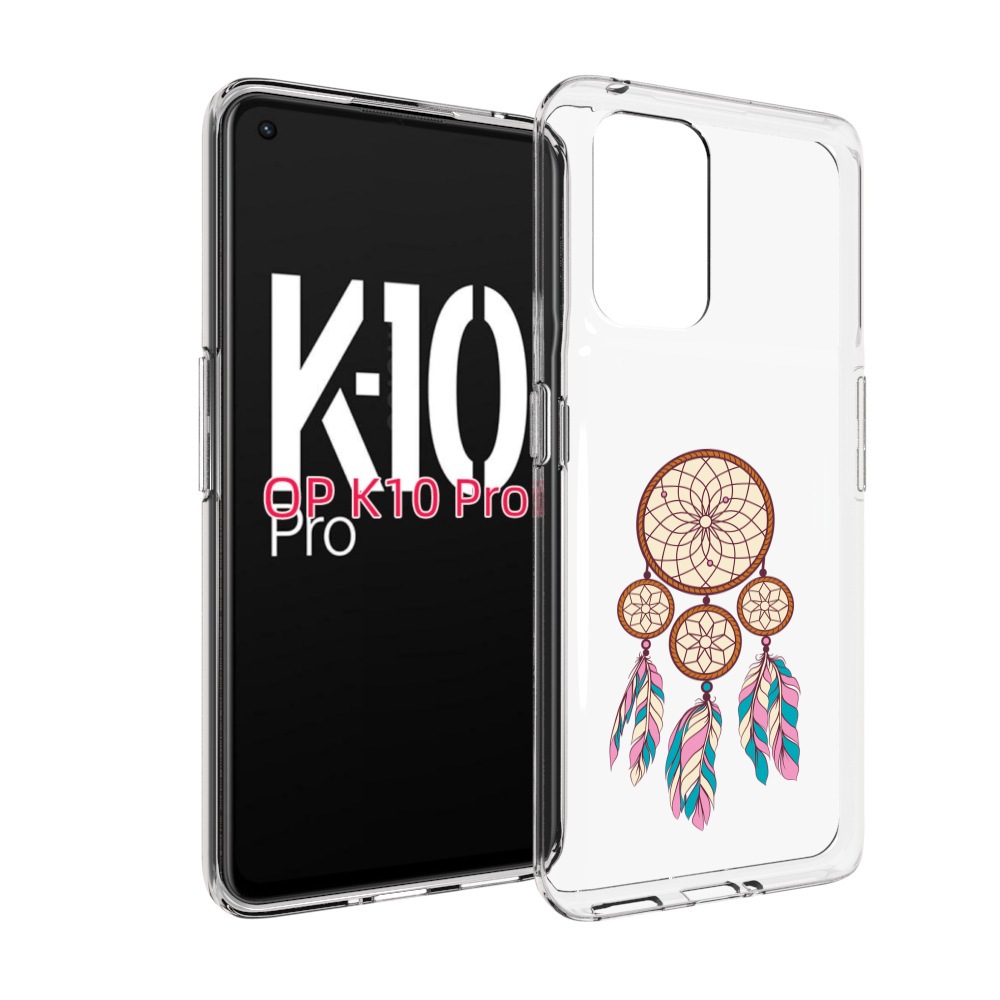 

Чехол MyPads ловец снов бежевый для OPPO K10 Pro, Прозрачный, Tocco