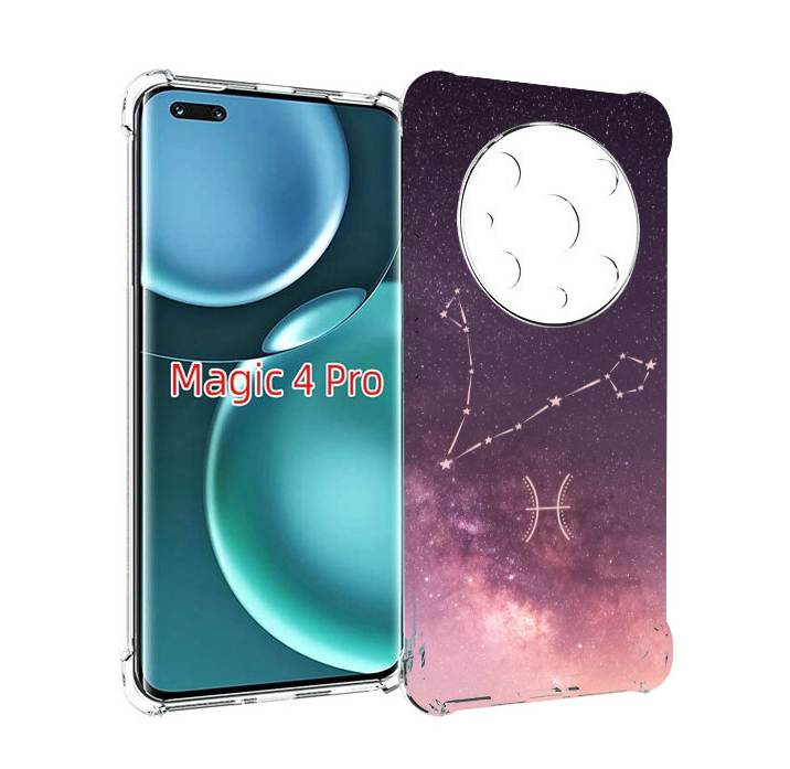 

Чехол MyPads знак зодиака рыбы 5 для Honor Magic4 Pro, Прозрачный, Tocco