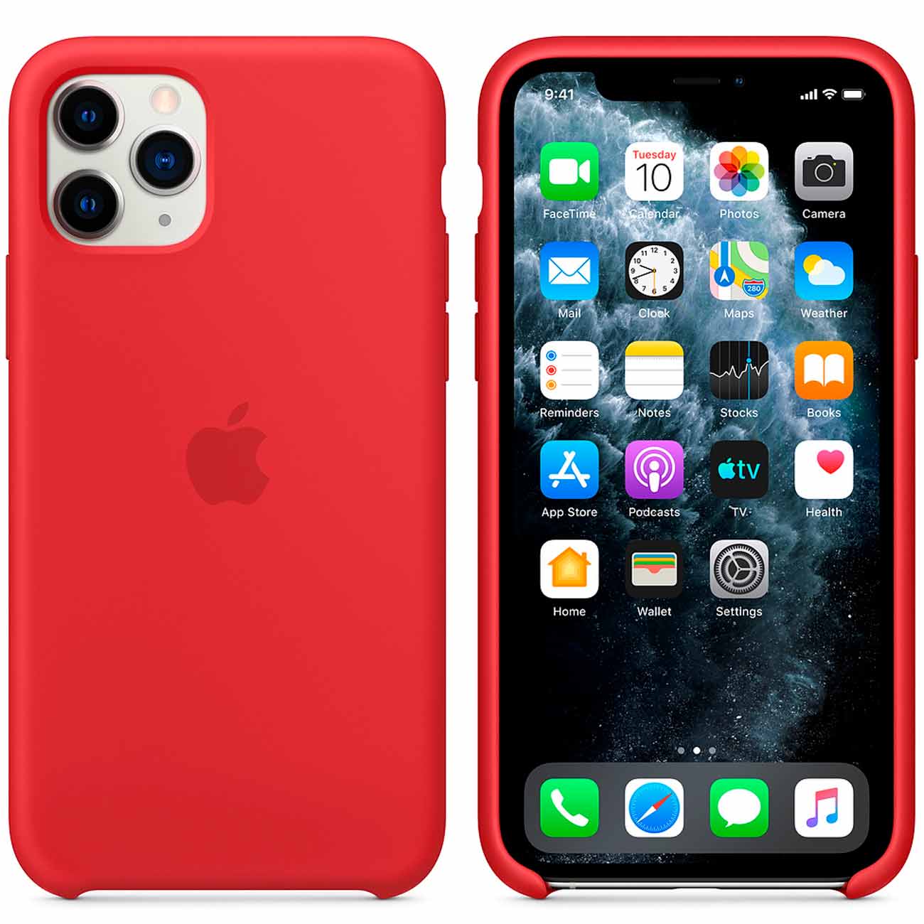 фото Чехол silicon case для iphone 11 pro (14), красный silicone case