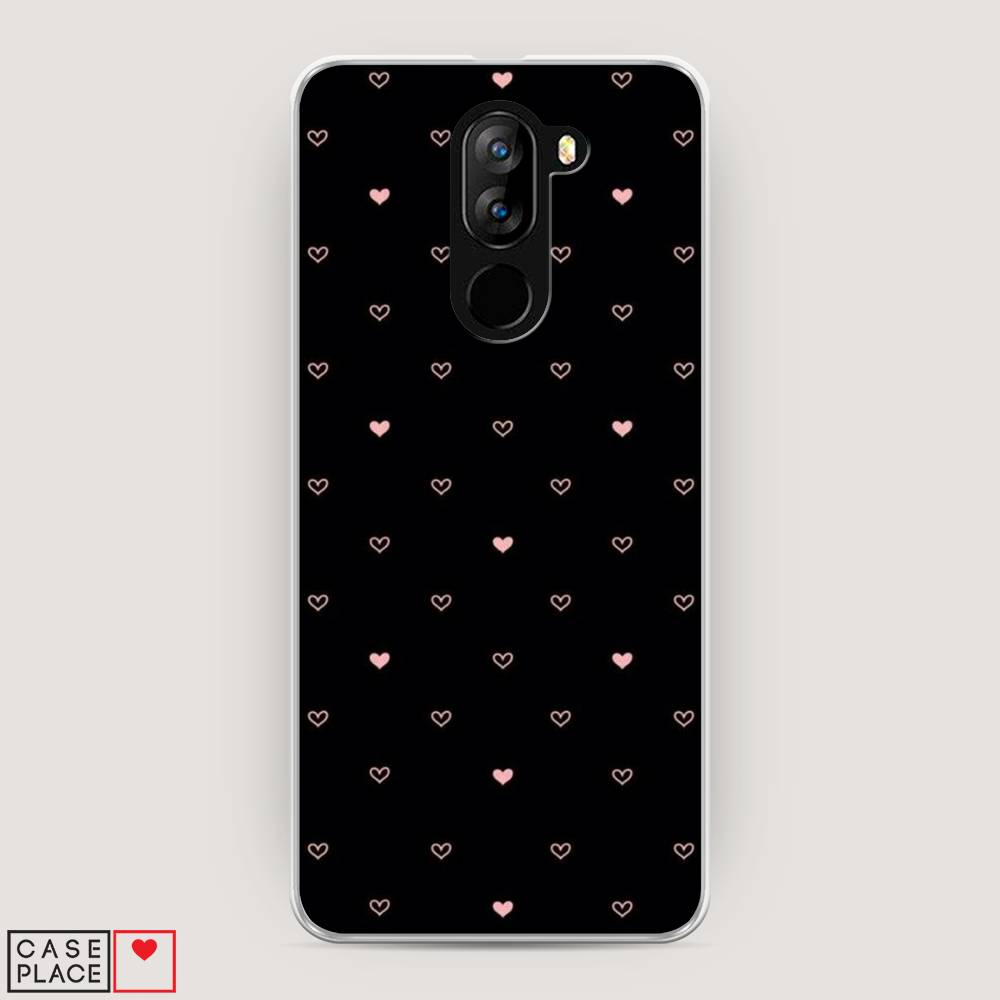 

Чехол Awog на Doogee X60L / Дуги X60L "Черный фон и сердечки", Разноцветный, 220550-3