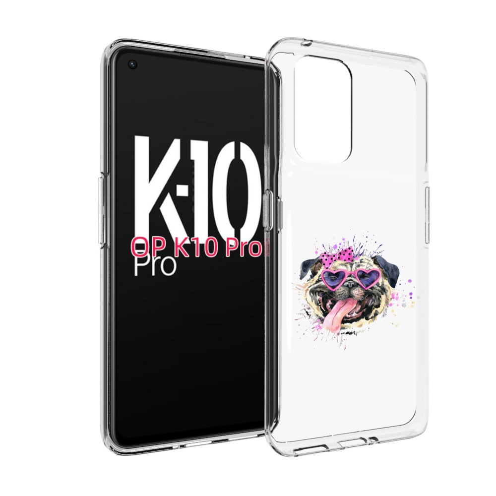

Чехол MyPads Веселая собака для OPPO K10 Pro, Прозрачный, Tocco