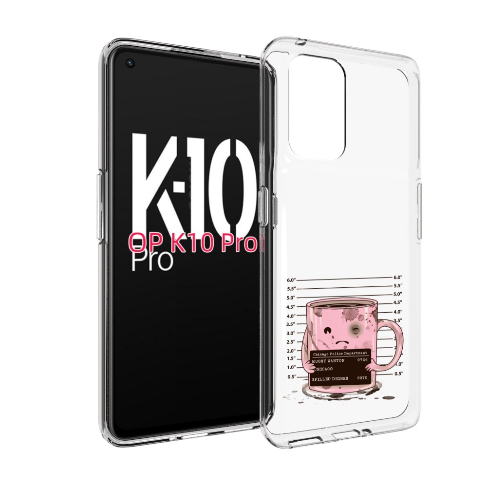

Чехол MyPads кружка для OPPO K10 Pro, Прозрачный, Tocco