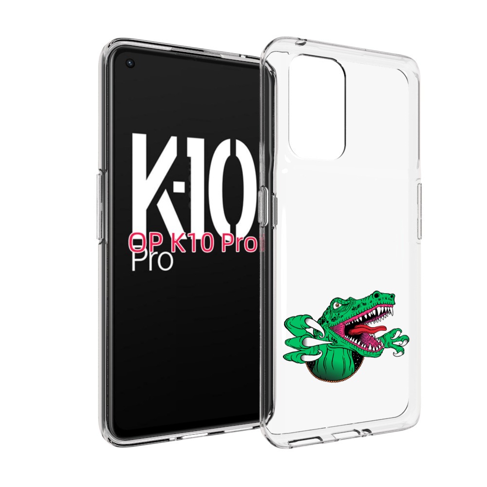 

Чехол MyPads крокодил для OPPO K10 Pro, Прозрачный, Tocco