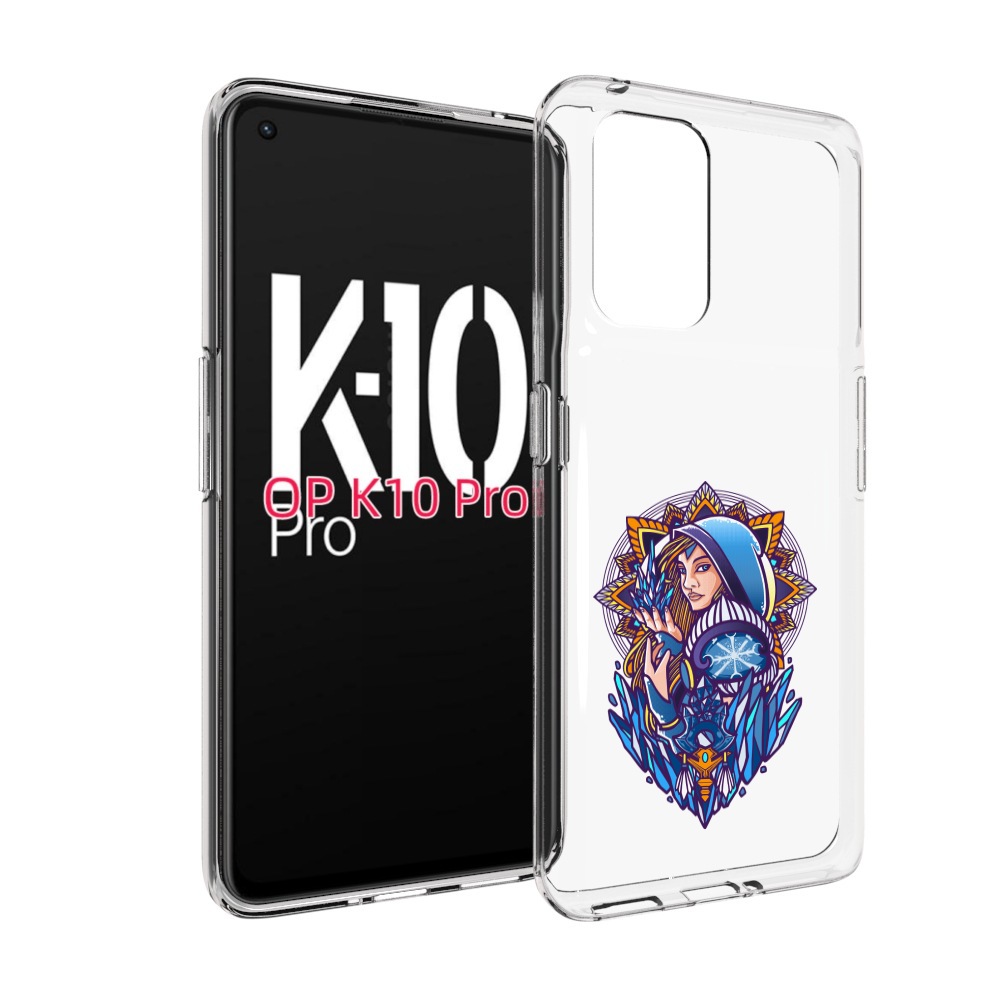 

Чехол MyPads кристал мейден дота 2 для OPPO K10 Pro, Прозрачный, Tocco