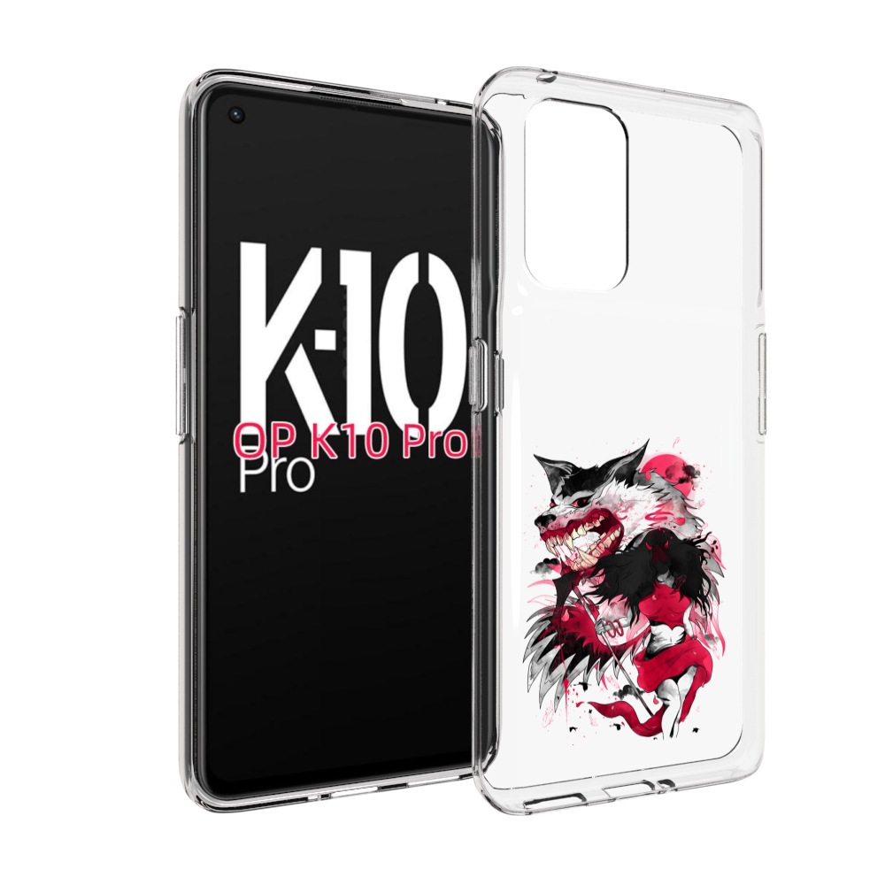 

Чехол MyPads красная шапочка для OPPO K10 Pro, Прозрачный, Tocco