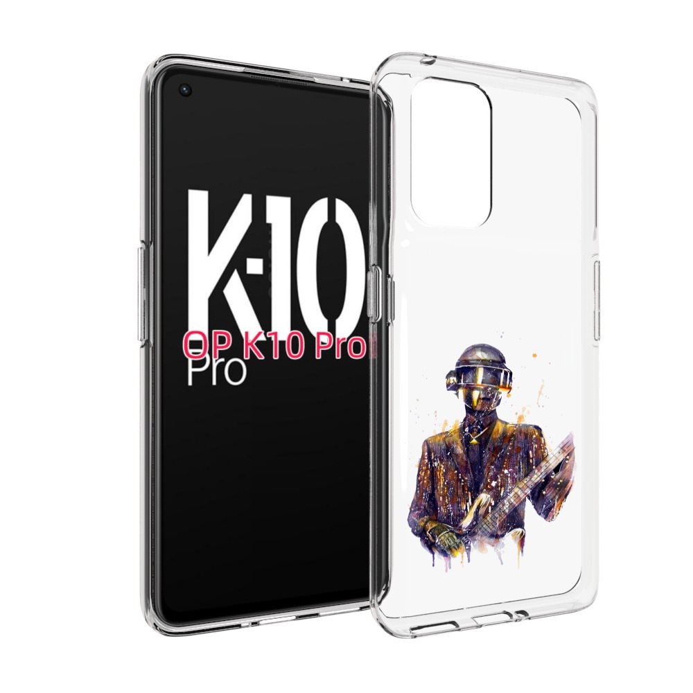 

Чехол MyPads космо-гитарист для OPPO K10 Pro, Прозрачный, Tocco