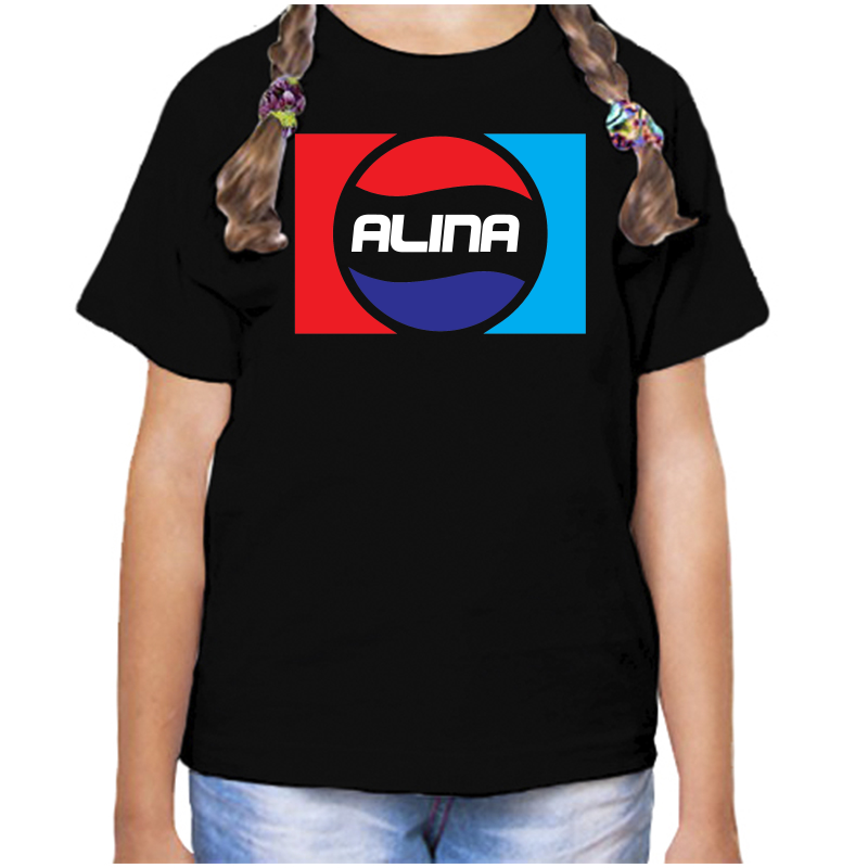 

Футболка девочке черная 32 р-р алина, Черный, fdd_alina_2_