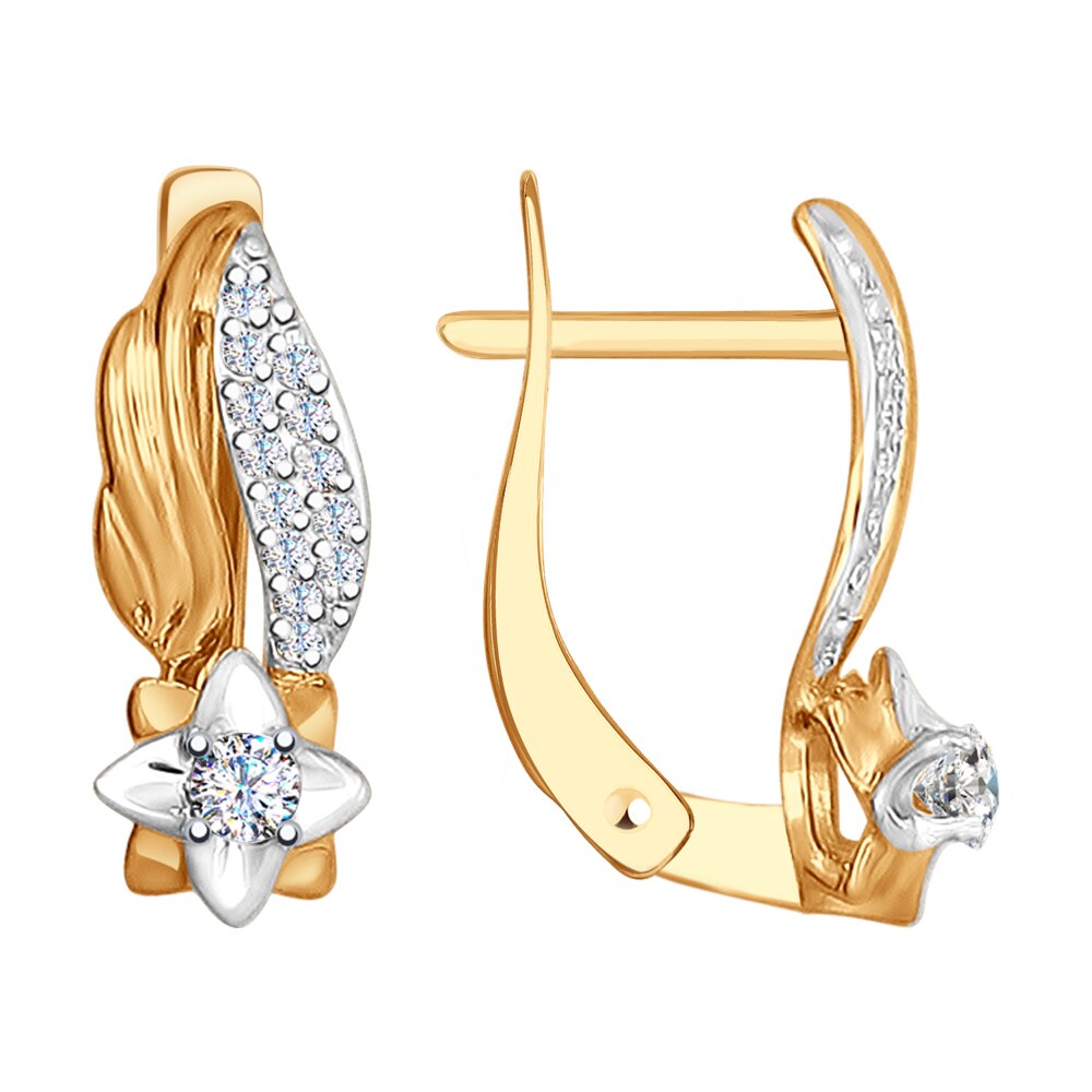 

Серьги из золото SOKOLOV 027512, фианит, 027512