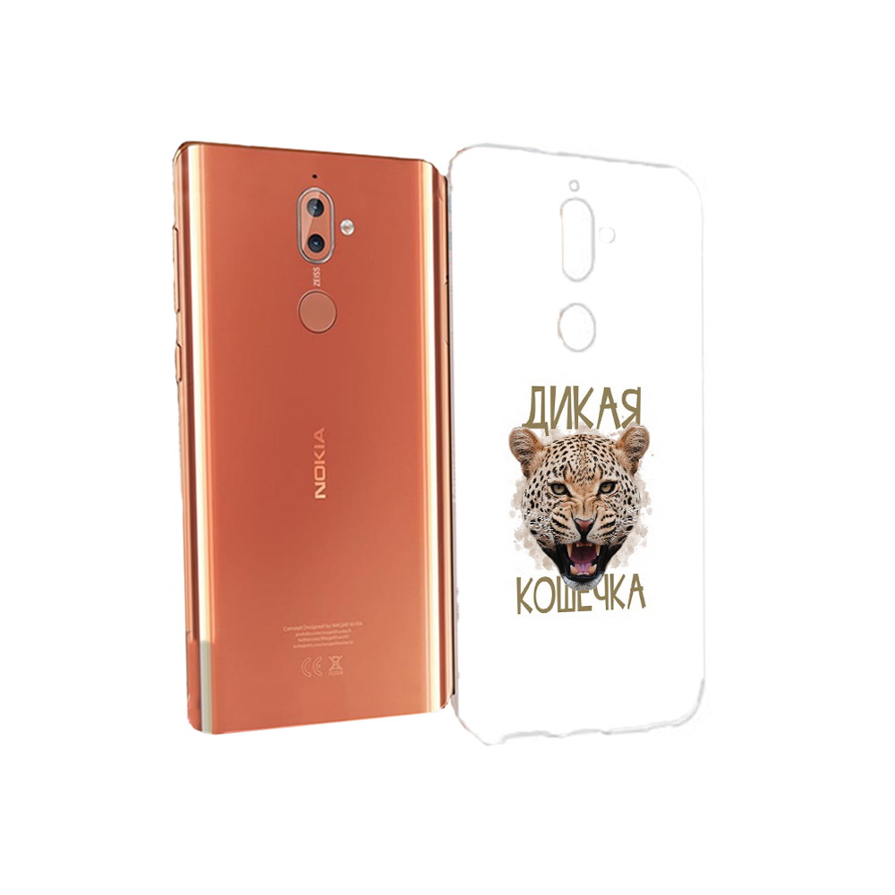 

Чехол MyPads Tocco для Nokia 9 дикая кошечка (PT126479.94.324), Прозрачный, Tocco