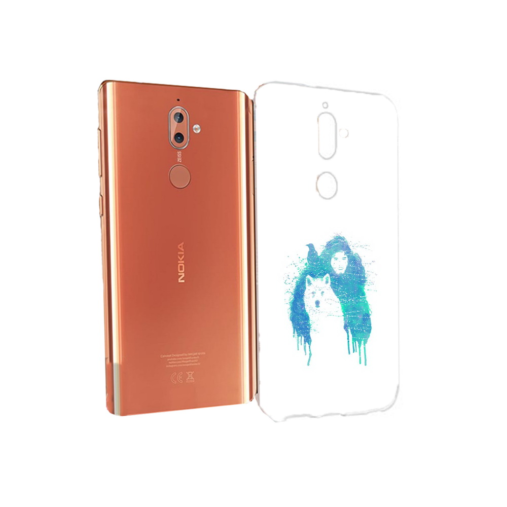 

Чехол MyPads Tocco для Nokia 9 джон сноу (PT126479.94.323), Прозрачный, Tocco