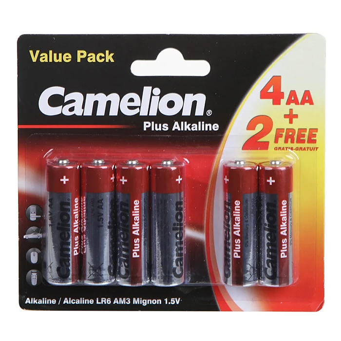 Батарейка Алкалиновая Camelion Aaa 1,5V 4+2Lr03-Bp Camelion арт. 4+2LR03-BP