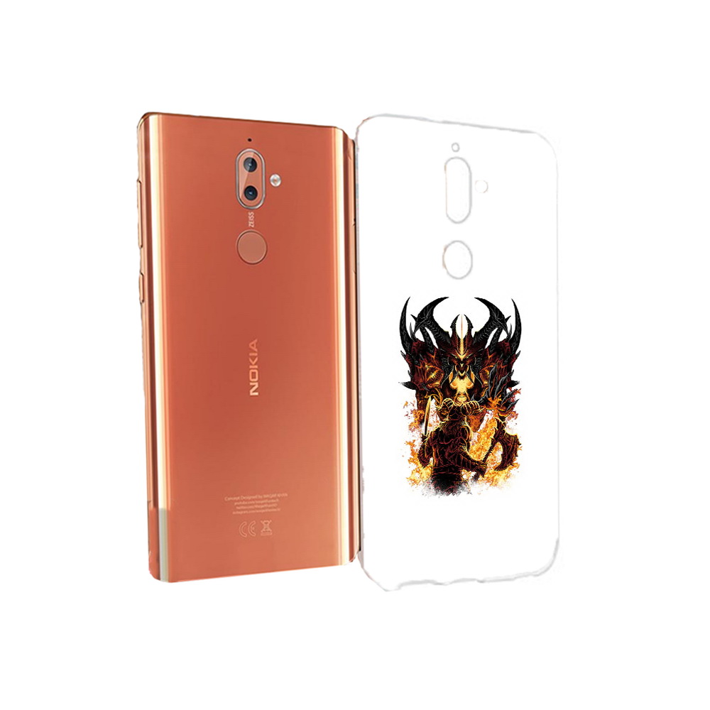 

Чехол MyPads Tocco для Nokia 9 демон shadow fiend (PT126479.94.318), Прозрачный, Tocco