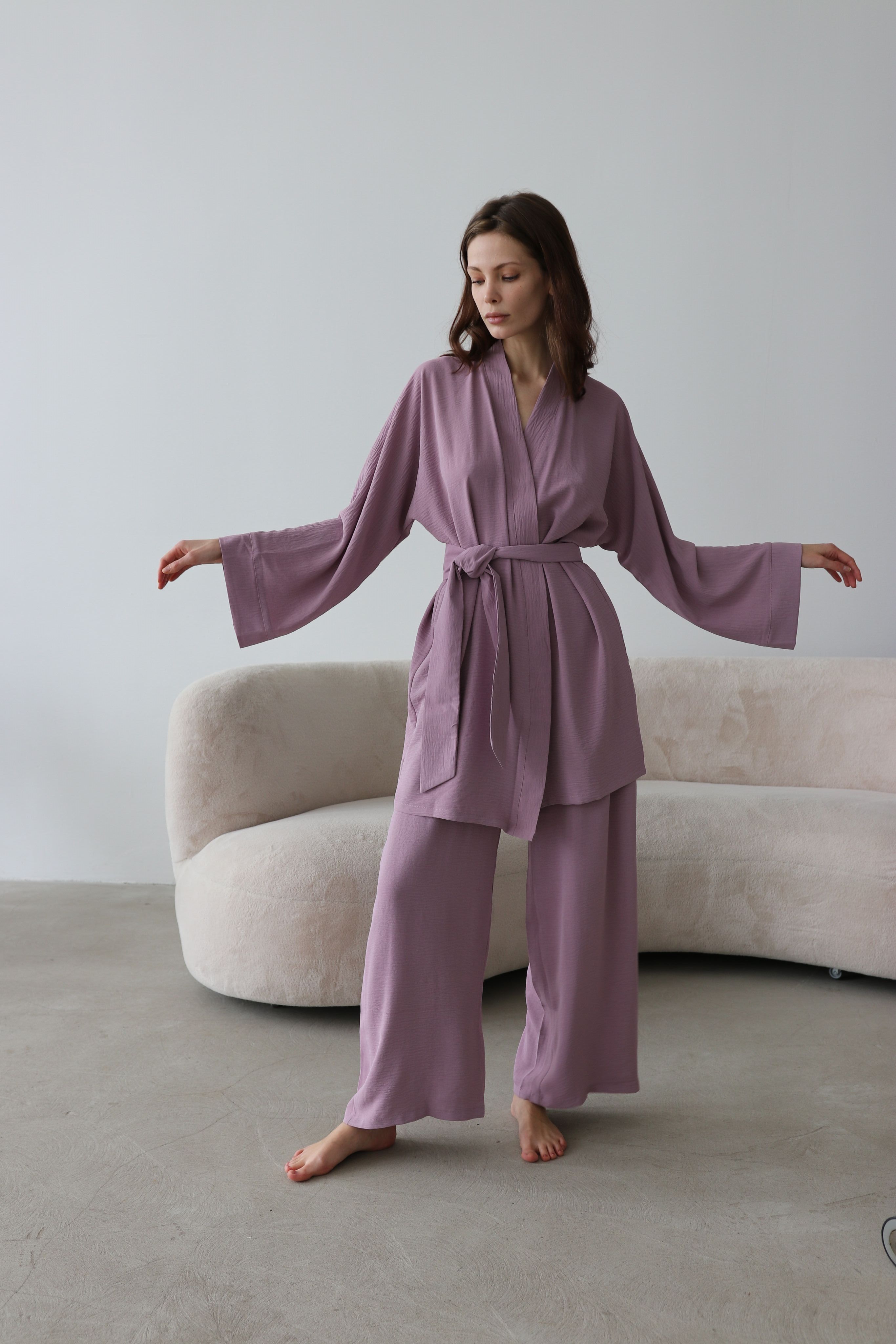 Комплект домашний женский RONROC Миа розовый S