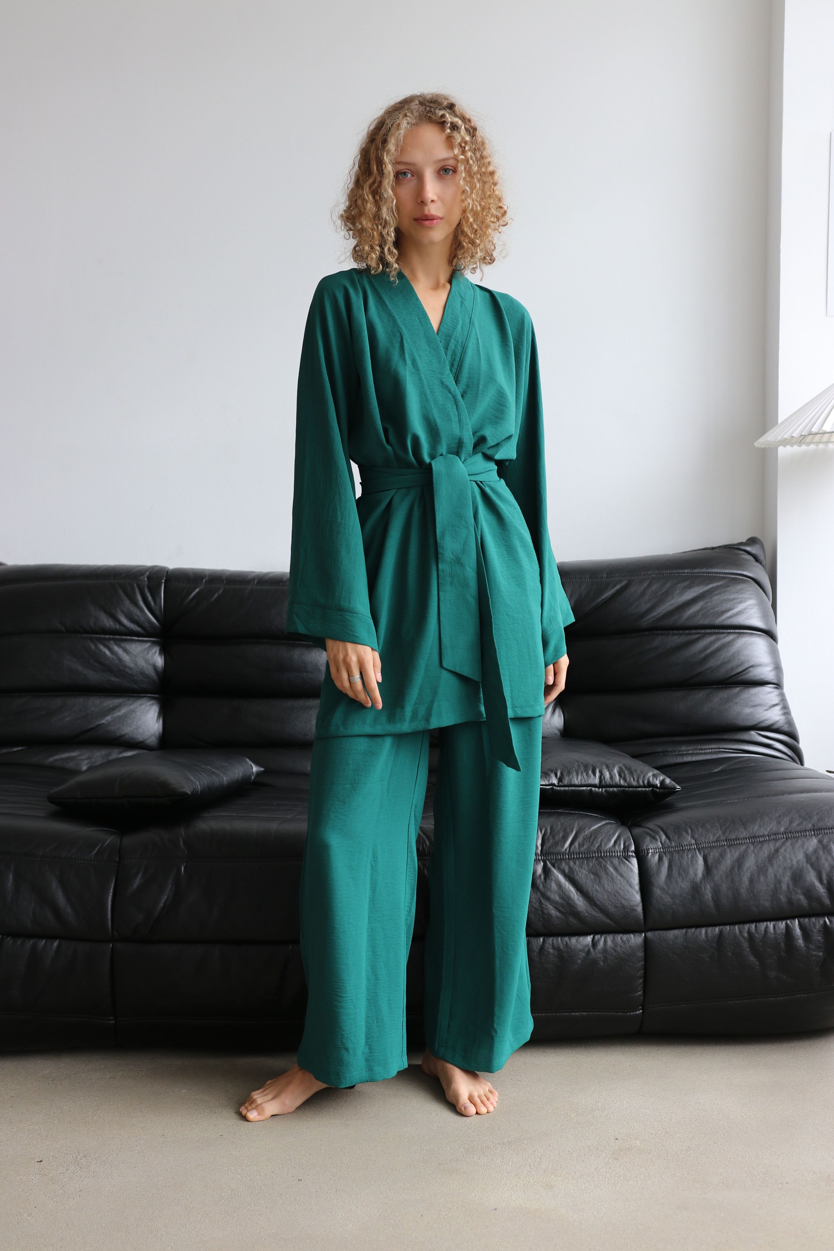 Комплект домашний женский RONROC Миа зеленый M