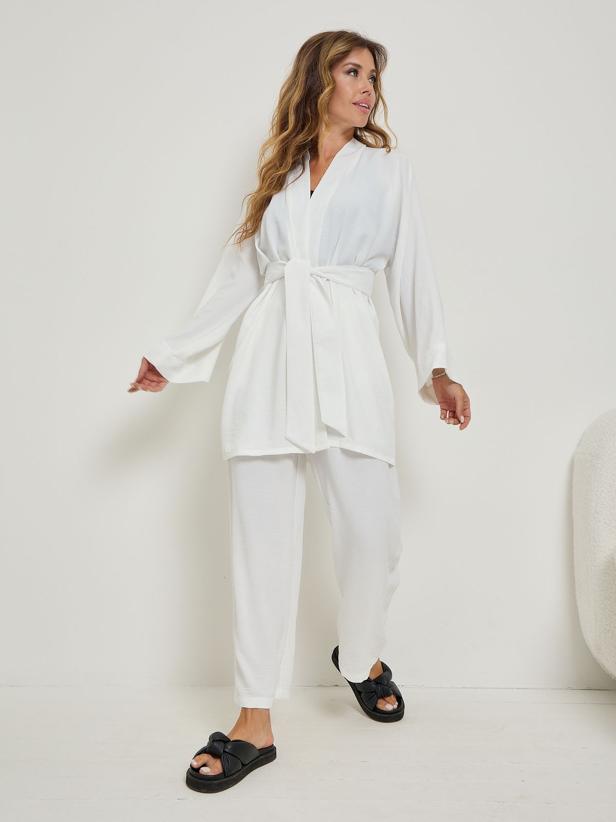 Комплект домашний женский RONROC Миа белый S