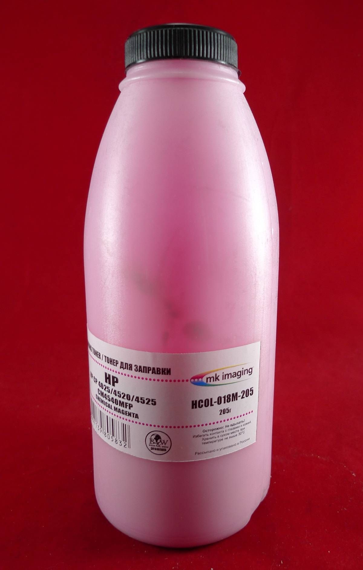 

Тонер Black&White HCOL-018M-205, для картриджей CE263A Magenta, химический