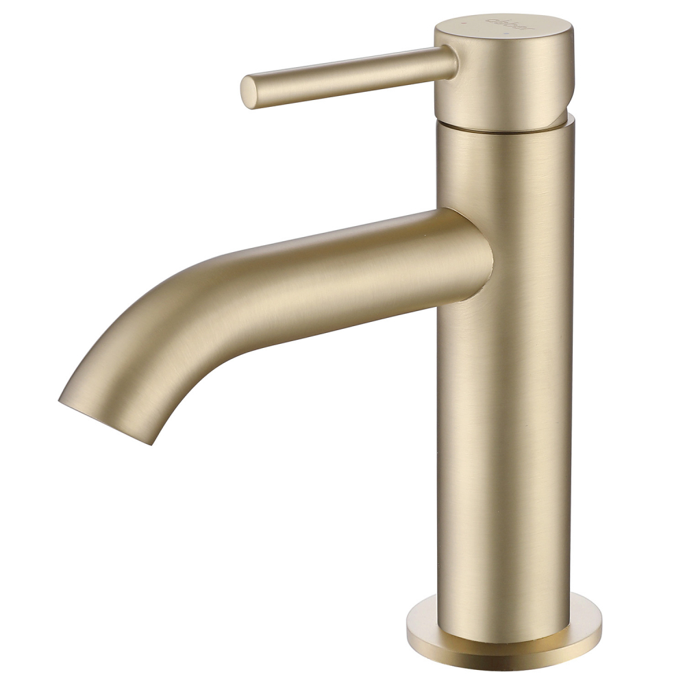 

Смеситель ABBER Wasser Kreis AF8110G для раковины, золото матовое, Золотистый