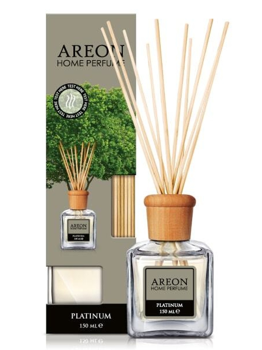 фото Ароматизатор для дома areon sticks lux (банка, деревянные палочки) platinum 150 мл balev corporation