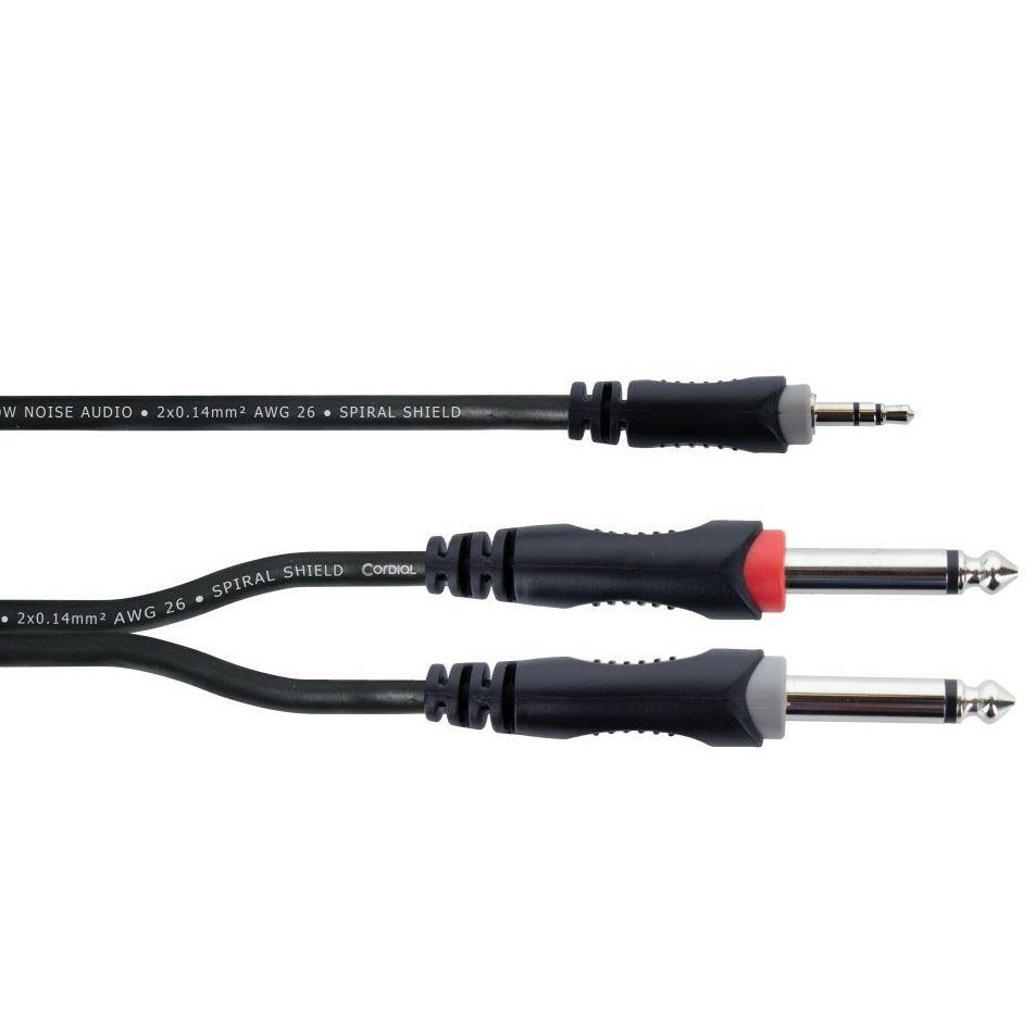 

Кабель аудио 1xMini Jack - 2xJack Cordial EY 3 WPP 3.0m, EY 3 WPP 3.0m