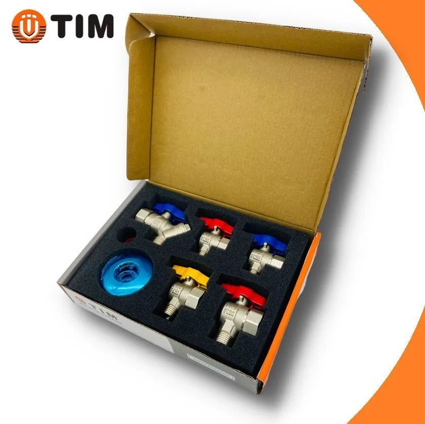 

Краны шаровые TIM, для газовых и электрический настенных Котлов 1/2''-3/4'', Серебристый, 435465675433467665