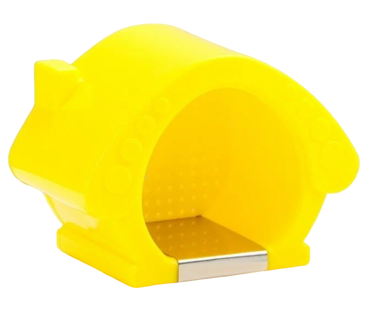 Домик для грызунов Пижон охлаждающий желтый 13,5 х 9 х 10,5 см