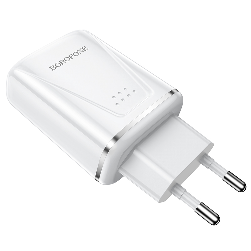 

Зарядное устройство borofone ba54a wide road 2*usb, белый