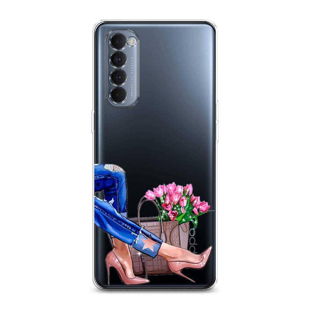 

Чехол Awog на Oppo Reno 4 Pro "Каблучки", Разноцветный, 258950-7