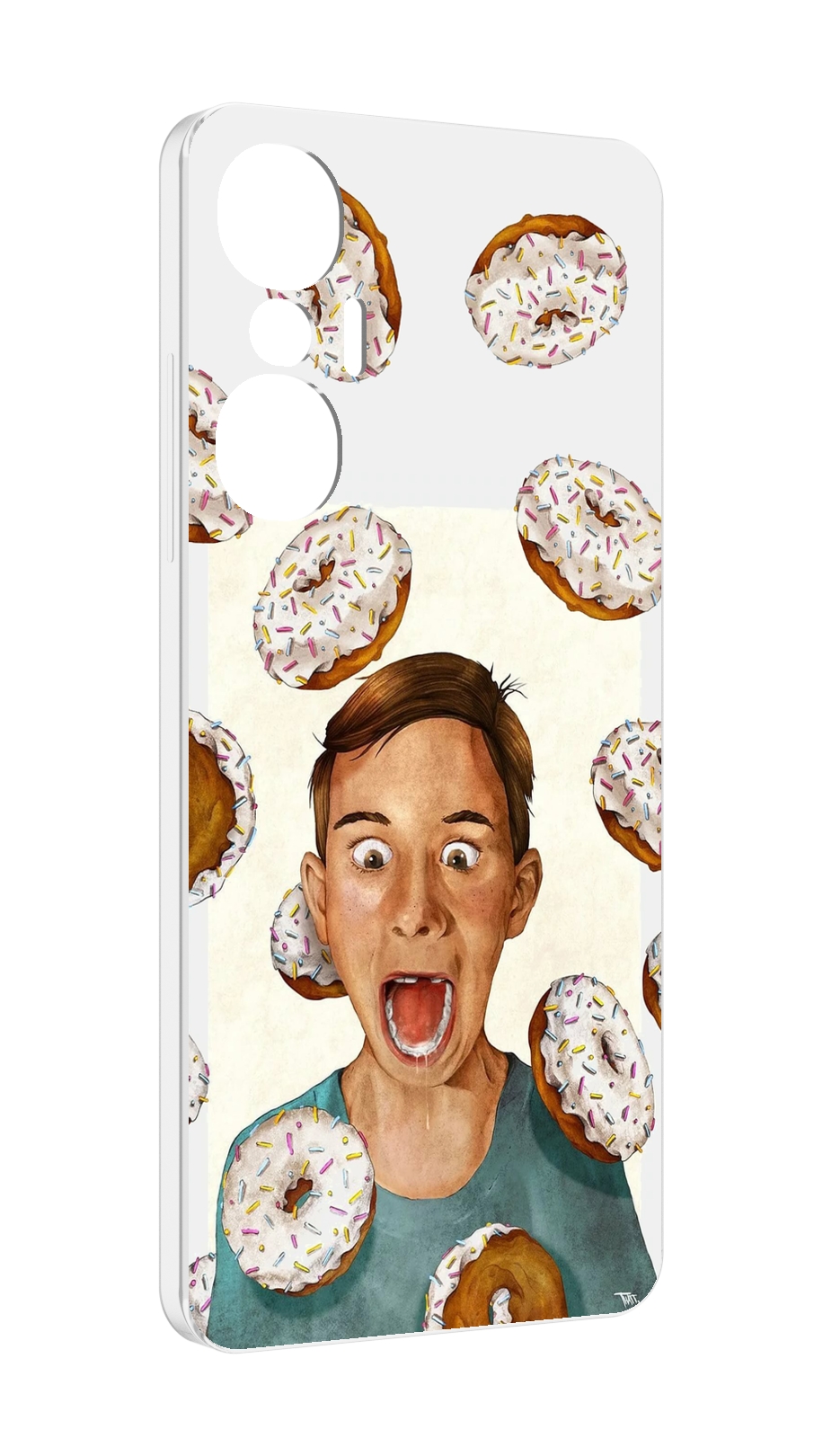 

Чехол MyPads Бешенные-пончики для Infinix Hot 20S противоударный, Tocco