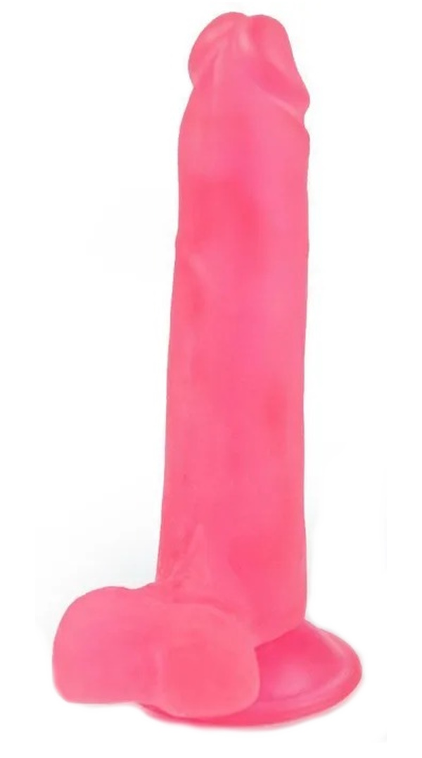 Розовый фаллоимитатор-реалистик на присоске - 16,5 см.