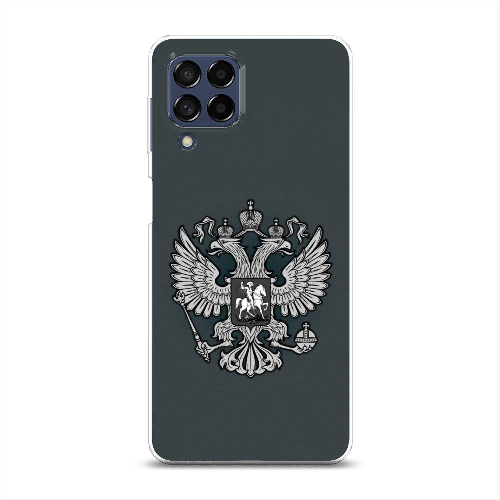 фото Силиконовый чехол "герб россии серый" на samsung galaxy m53 awog