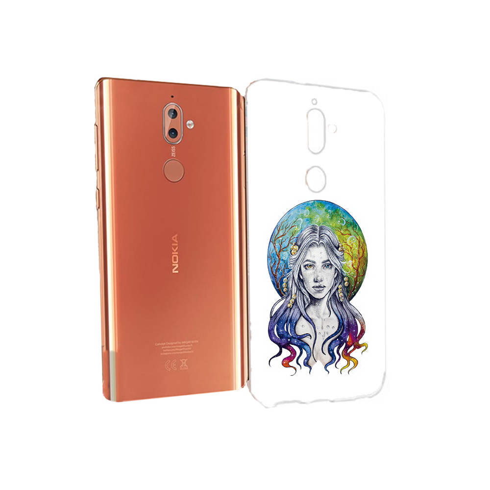 

Чехол MyPads Tocco для Nokia 9 девушка с красивыми волосами (PT126479.94.313), Прозрачный, Tocco