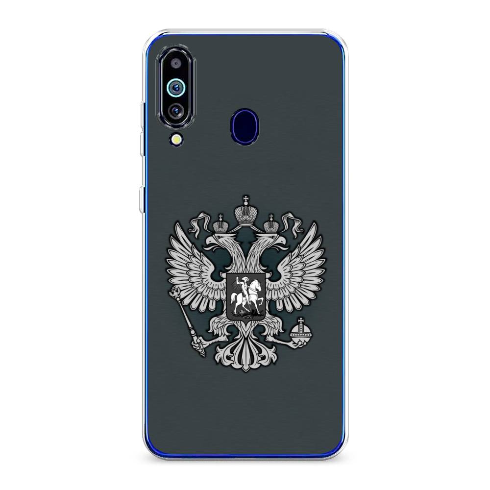 фото Силиконовый чехол "герб россии серый" на samsung galaxy m40 awog