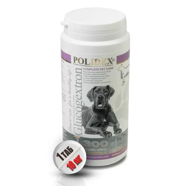 фото Витаминно-минеральный комплекс для собак polidex, 300 таблеток