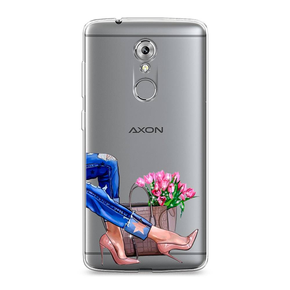 

Чехол Awog на ZTE Axon 7 / ЗТЕ Axon 7 "Каблучки", Разноцветный, 131450-7