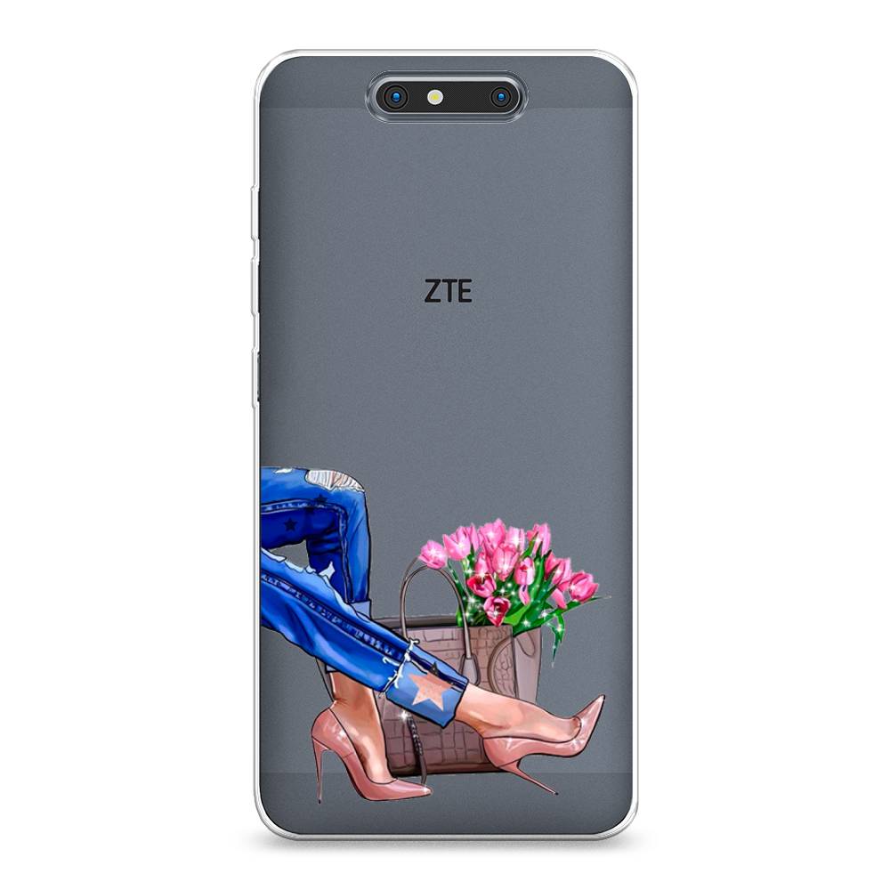 

Чехол Awog на ZTE Blade V8 / ЗТЕ Блэйд V8 "Каблучки", Разноцветный, 131250-7