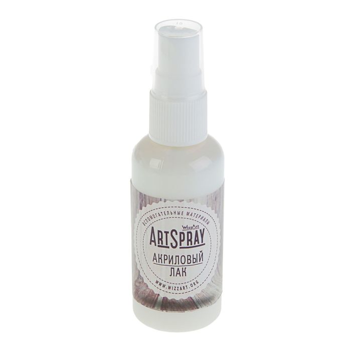 

Лак акриловый WizzArt "Spray", матовый, на водной основе, 50 мл (13С-507), Прозрачный