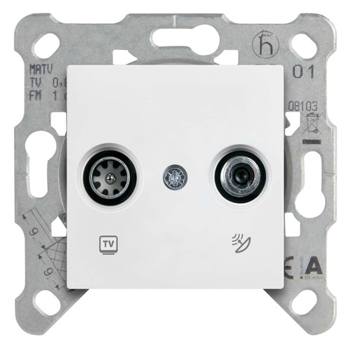 фото Розетка телев. panasonic karre plus & arkedia slim (wktt04612wh-ru)