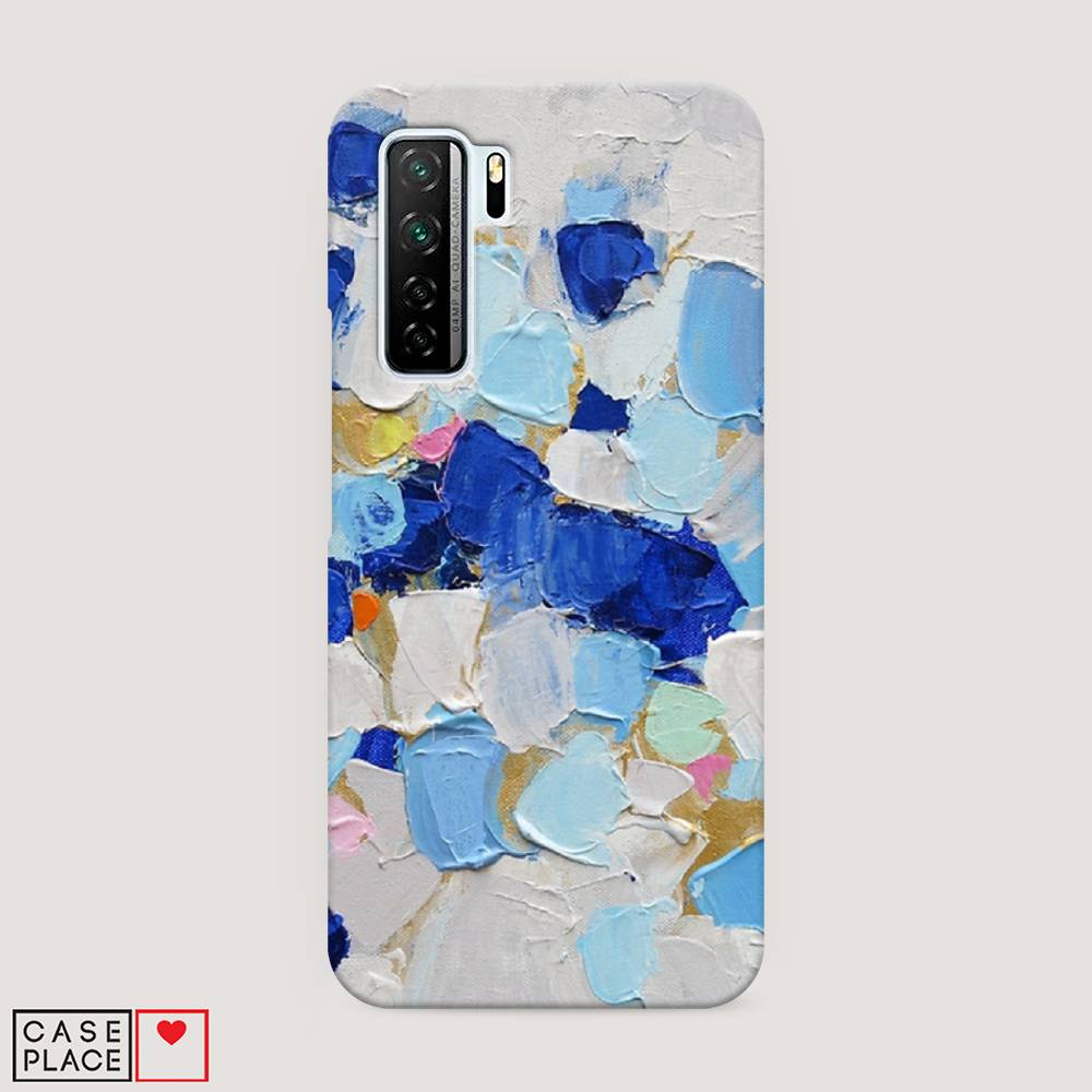 фото Чехол awog "холст сине-белый" для honor 30s (global)
