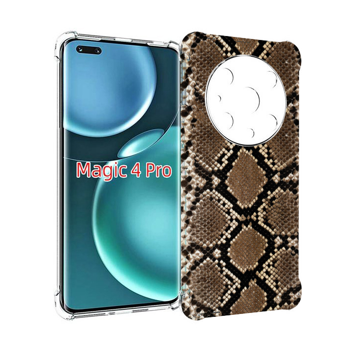 

Чехол MyPads змеиная кожа для Honor Magic4 Pro, Прозрачный, Tocco