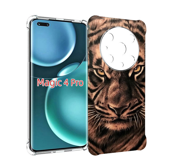 

Чехол MyPads злой-большой-тигр для Honor Magic4 Pro, Прозрачный, Tocco