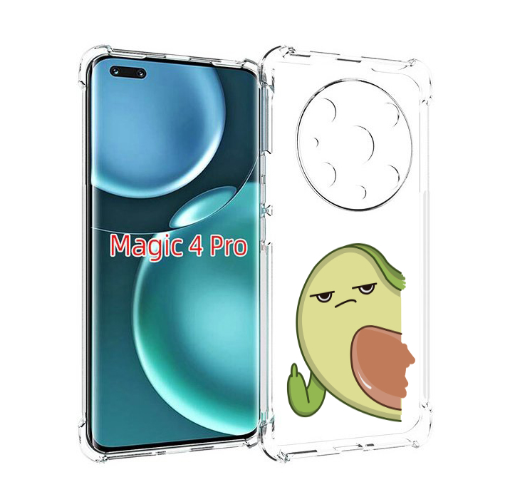 

Чехол MyPads злой-авокадо для Honor Magic4 Pro, Прозрачный, Tocco