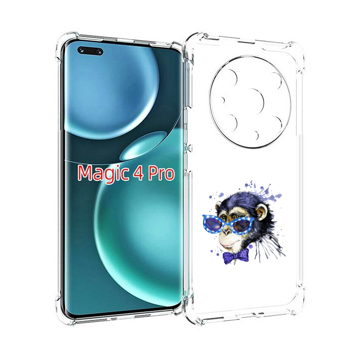 

Чехол MyPads акварельная обезьяна для Honor Magic4 Pro, Прозрачный, Tocco