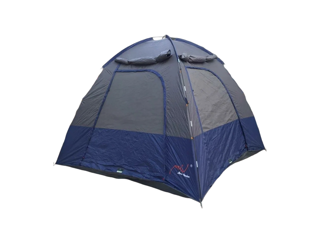 Палатка MiMir Outdoor X-ART-1900, кемпинговая, 4 места, серый/синий