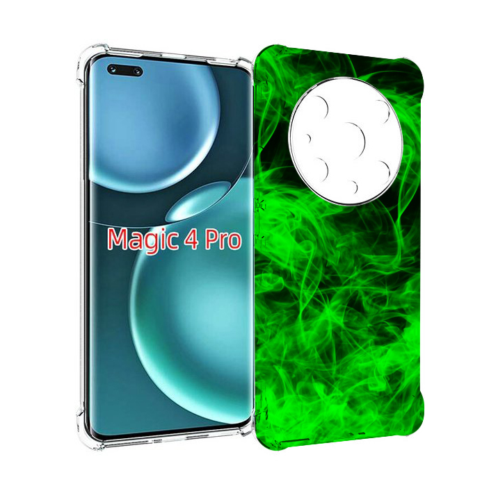 

Чехол MyPads зеленый-дымок для Honor Magic4 Pro, Прозрачный, Tocco