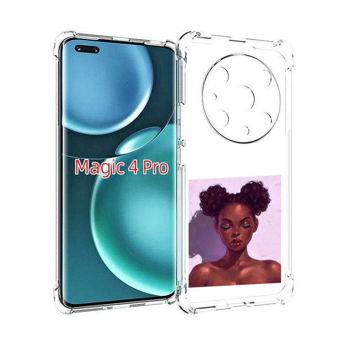 

Чехол MyPads зеленые-стрелки женский для Honor Magic4 Pro, Прозрачный, Tocco