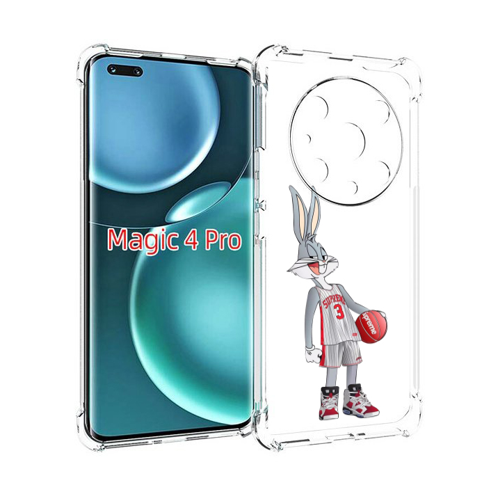 

Чехол MyPads заяц-баскетболист женский для Honor Magic4 Pro, Прозрачный, Tocco
