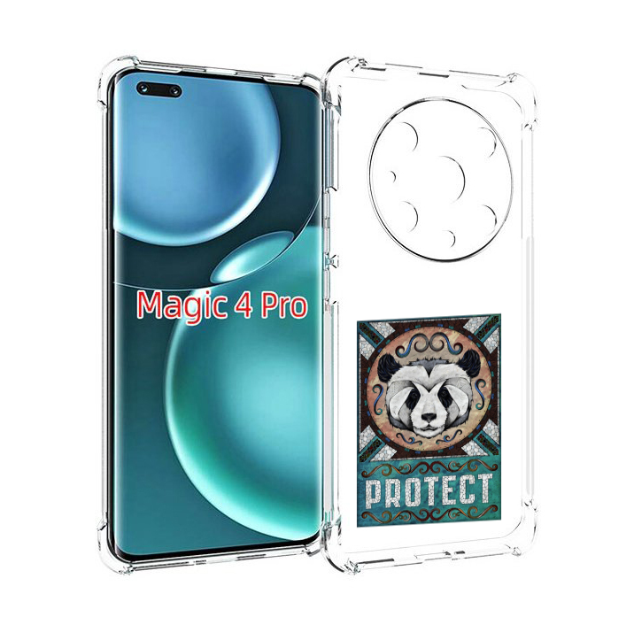 

Чехол MyPads защита панды для Honor Magic4 Pro, Прозрачный, Tocco