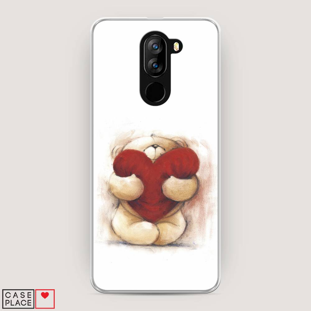

Чехол Awog на Doogee X60L / Дуги X60L "Мишка с сердцем 1", Разноцветный, 220550-6